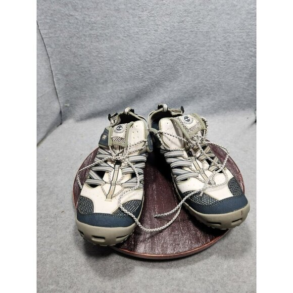 Mens Vibram Sole Hybrid Hiking Shoes Size 10 Athletic Outdoor Footwear Beige & B main image 4
